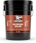 5 gallon bucket of DIY Leak Repair Coating For Roofs And Foundations With Tough As Nails Bitumen Formula, front view