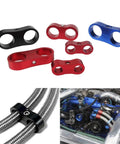 Get Your Custom Hose Clamps Ready With This 10 Piece Aluminum AN4 AN6 AN8 AN10 AN12 Separator Kit For Braided Rubber Line Divider Clamps That Lock Down Tight And Keep Every Connection Secure For Any High Performance Ride Or Rig You Are Building Right Now.