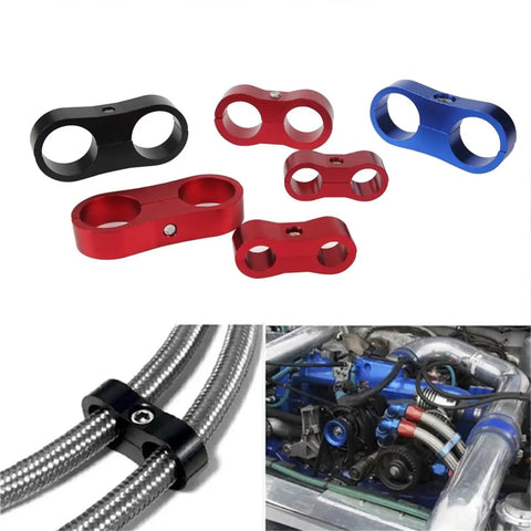 Get Your Custom Hose Clamps Ready With This 10 Piece Aluminum AN4 AN6 AN8 AN10 AN12 Separator Kit For Braided Rubber Line Divider Clamps That Lock Down Tight And Keep Every Connection Secure For Any High Performance Ride Or Rig You Are Building Right Now.