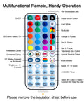 Multifunctional remote for 164 Ft 500 LED RGB Color Changing String Lights With Remote Dimmable Indoor Outdoor Fairy Lights Party Ready Multicolor Vibe For Christmas And Independence Day Decor