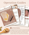Operation guides and handbook for All In One Ear Seeds Kit For Auricular Acupressure With 600 Natural Vaccaria Seeds.