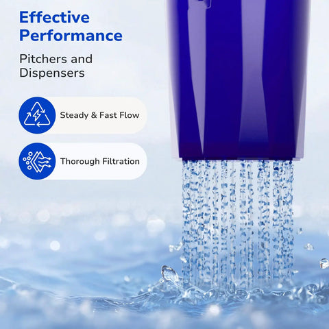 Four Pack Water Filter Replacement For All PUR And PURPlus Pitchers And Dispensers Replaces PPF900Z Effective Performance Image