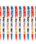 Hedgehog Themed Mechanical Pencils Bundle For Kids 10 Pencils With 4 Erasers Plus Stickers Classroom School Supplies Set For Boys And Girls Kid Friendly Back To School Art And Writing Kit, red and blue