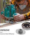 Stylish Steel Coil Spring For Drill Press Spindle Repair With Bouncy Elasticity And Easy Install Fit For Milling Machine Metalworking Tool Replacement Part, shown with a router.