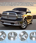 4-pack Vsttar intermediate steering shaft bushings, billet aluminum 6061, for Dodge Ram (2003–2019).