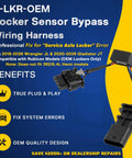 Direct Fit Locker Sensor Bypass Harness For Wrangler JL And Gladiator JT Rubicon, wire harness with connectors for easy installation.