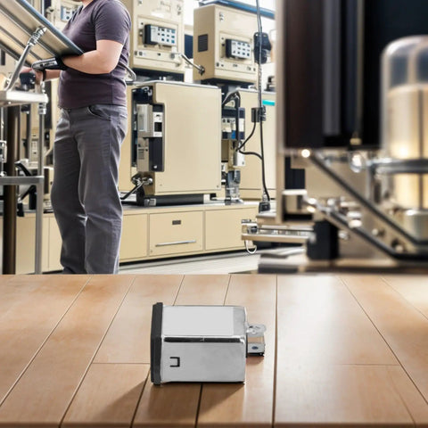 IEC Input Module With EMI Filter And Fuse 250V AC 10A Power Outlet For Industrial Electronics Office And Test Equipment Noise Suppression Component CW2A/AR Great For Pro Shops And Labs In Real World Use on a metal IEC input module in a lab