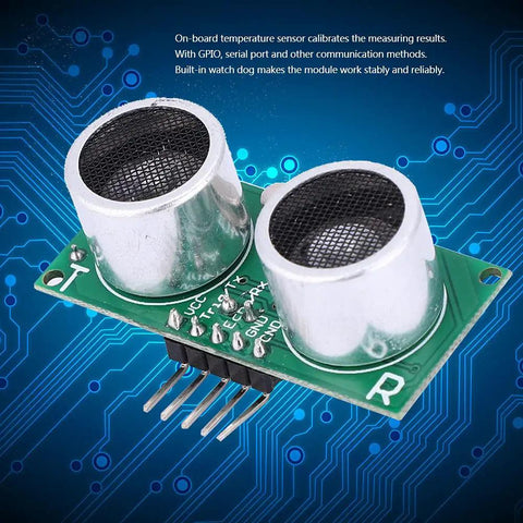 Top-Notch Ultrasonic Sensor Module With Temperature Compensation For Spot On Distance Sensing, 2cm To 4.5m Range, DC 2.4 To 5.5V, 3mm Resolution, Great For Robotics, DIY Projects, And Prototyping (2018+).