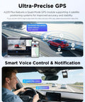 A229 Plus Dual Dash Cam Front And Rear With STARVIS 2 Sensors HDR 2 Channel 1440P Front And 1440P Rear Video 5GHz WiFi Voice Control GPS