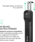 Edge Pro Wireless Bluetooth Thermal Imaging Camera For Smartphones, Works With iOS And Android, side view of clip