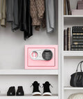 Compact Kid Safe For Money With Digital Lock And Code Mini Safe Box For Cash And Personal Items At Home Pink Measures 6.69 By 9.05 By 6.69 Inches Fits Under Table Or Closet