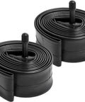 Two Pack 24 Inch Bike Tubes 24x2.125 to 24x2.40 Fit 24 Inch Wheels with Schrader AV32mm Valve Durable Butyl Tubes side view