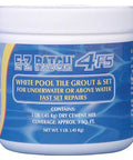 Underwater Pool Tile Grout Patch 4 F.S. White Fast Set for underwater tile setting and grouting in pools, 1 lb package