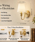 No Fuss Wall Sconces Set Of Two In Shiny Gold With Massive 10000 Mah Rechargeable Battery And Smart Remote For Dope Rgb Atmosphere Lighting Perfect For Renter Friendly Home Vibes installation diagram and measurements