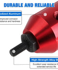Heavy Duty Rivet Nut Tool Kit Compatible With Electric Drill And Ratchet Wrench includes anodized aluminum and high-strength alloy steel components.