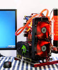 Modular Open Air Motherboard Frame Rack For ATX Micro ATX ITX Builds, lightweight DIY chassis with visible components.