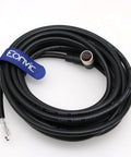 M12 4 Pin Female Right Angle Aviation Sensor Connector Cable A Code Shielded Gold Plated Contacts 8M Industrial Grade
