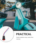 Ride Ready Hazard Light Switch for Motorcycles and Electric Bikes With Durable ABS and Metal Housing displayed with scooter