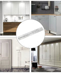 4 Pack 304 Stainless Steel Piano Hinges, Heavy Duty Rustproof Continuous Door Hardware With Screws displayed in kitchen and door settings.