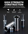 55 Piece Three Eighths Inch Drive Master Impact Socket Set with Shallow and Deep Sockets SAE and Metric Premium CR-V Steel