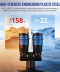 Two Way Air Hose Splitter For Compressors One Quarter NPT Quick Connect Fittings Steel Coupler With 360 Degree Swivel Lightweight Yet Strong Air Line Manifold Corrosion Resistant DIY Friendly Heavy Duty Compressor Accessory