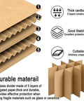 3-Pack Glassware Protection Kit with durable 5-layer corrugated cardboard dividers, stability and cuttable features.