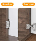 Works Like A Dream Self Closing Concealed Cabinet Hinges For Face Frame Doors 1 3 8 Inch shown from closed to open position.