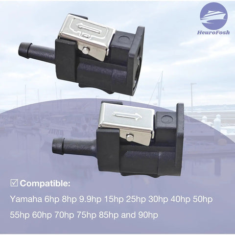6Mm Fuel Line Connector Kit for Yamaha Outboard Engines Engine Side and Tank Side Female 6Y1-24305 6G1-24305 shown