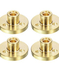 Four Pack Tr5x1 T5 Lead Screw Brass Nut Set With Acme Thread Pitch 1mm Lead 4mm Four Starts 5mm Diameter For T5 Lead Screws