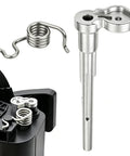 Aluminum Fuel Door Hinge Pin Kit With Gas Door Spring For Chevrolet Silverado And GMC Sierra 2019 2025 1500 2500 3500 HD Built Tough Durable Gas Cap Repair For A Permanent Tight Seal, aluminum pin and spring