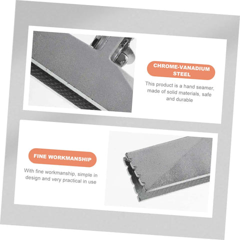 Heavy Duty Hand Seamer For Sheet Metal Bending With Long Reach Pliers And Offset Jaw Flat Plate Design Manual Bending Tool