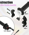 Beefed Up PZ27 Carburetor Kit Throttle Assembly Replacement For Predator 212cc 196cc showing mini bike throttle parts