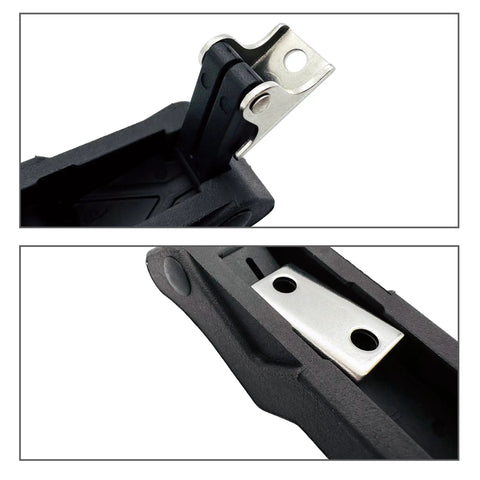 Close-up of Flexible Rubber Draw Latch For Boat Coolers Soft Durable Replacement Kit showing metal bracket and rubber material.