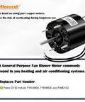 D132 Blower Motor Replacement For Fasco 3.3 Inch Shaded Pole Open Fan Motor With Ball Bearing Easy Install 115V 1.35A
