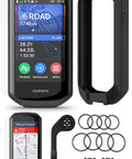 Edge 1050 Premium Cycling Computer Bundle With Color Touchscreen Built In Speaker Training And Group Rides Road Alerts Silicone Case