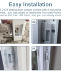 Sliding Door Keeper For Hook Style Latch E 2124 Replacement Latch For Sliding Glass And Patio Doors White Durable High Quality Construction