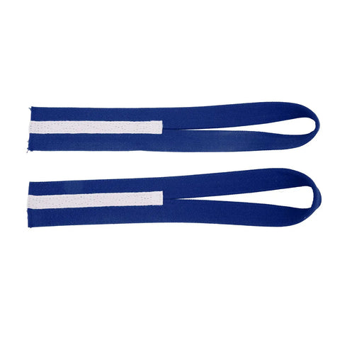 Heavy Lifting Wrist Straps With Anti Slip Canvas For Epic Grip And Secure Lifts In Gym Or Home Workouts, Blue Color, Flat View