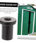 5 Pack Replacement Spacers For Sliding Barn Doors Wall Track Hardware Kit, high carbon steel, matte black finish
