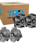 Front And Rear Wheel Bearing And Hub Assembly Set For Toyota RAV4 All Wheel Drive Four Piece Kit Fits 2013 2018 RAV4 AWD And 2006 2012 RAV4 V6 3.5L 4WD OEM-Grade Hubs For A Beefed-Up Smooth Quiet Ride And Easy Install