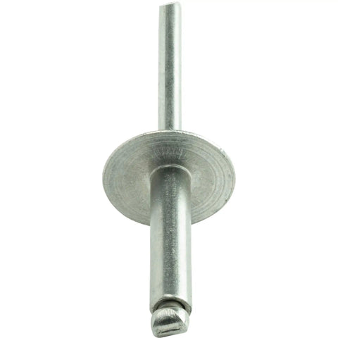 Large Flange Stainless Steel Blind Rivet 3 Sixteenths By One Half Inch Open End 6 To 8 Grip Range Built Tough Corrosion Resistant