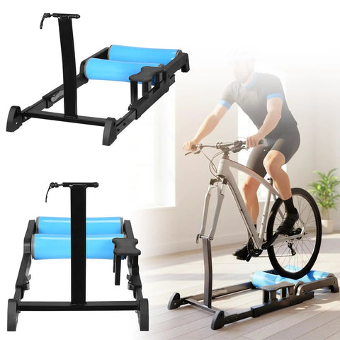 Indoor Bike Trainer Platform Pro Roller with Quick Release Front Wheel Detachable Anti Slip Training Station in home use