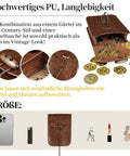 Top Tier Renaissance Belt Pouch And Retro Waist Bag Duo For Medieval Pirate Cosplay And Larp Essentials showing coins and pouch details.