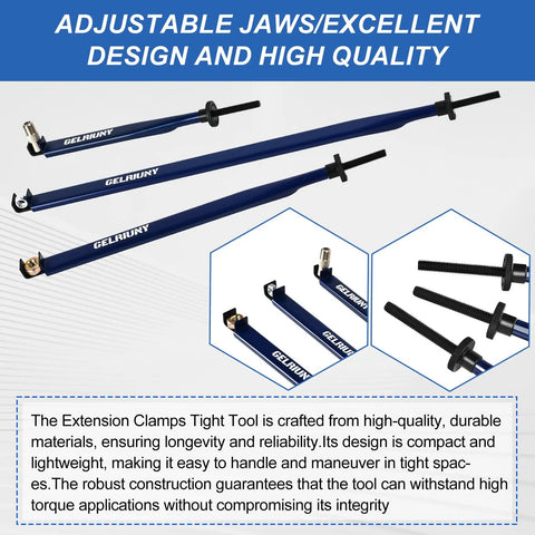 Compact Extension Clamp Tool With Versatile Vise Grip 3 Lengths Of Extension Adjustable Jaws Easily Grips Nuts Bolts