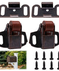 2 Pack Mailbox Roller Catch Latch Kit With Screws For Door Repair Cabinets Furniture Closets RVs Campers Antique Red
