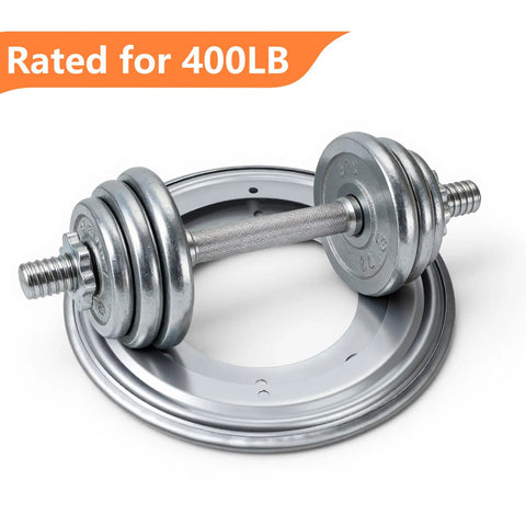 Heavy Duty Lazy Susan Bearing 8 Inch Turntable Hardware 400 Pound Capacity Zinc Plated with dumbbell on top