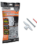 Residential Drywall Anchor With Screws Pack Of Twenty For Three Eighths To One Half Inch Drywall Fits Six To Fourteen Fasteners