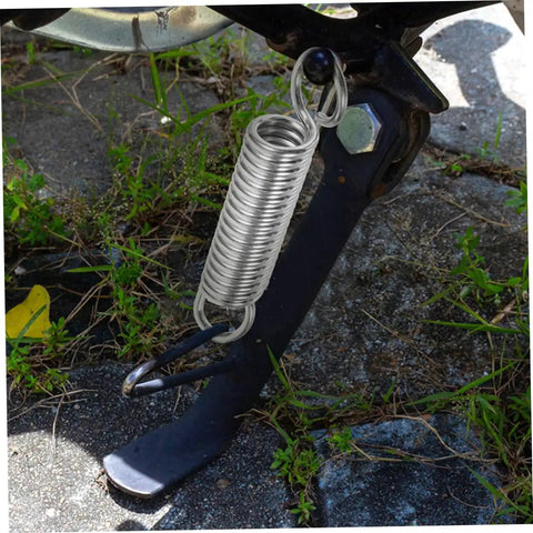 8 Piece Small Extension And Compression Springs With Hook Ends Made From Heavy Duty Stainless Steel For Electric Vehicle Supports And Ladder Feet Reliable Spring Kit That Handles Heavy Loads No Hassle mounted on ladder foot