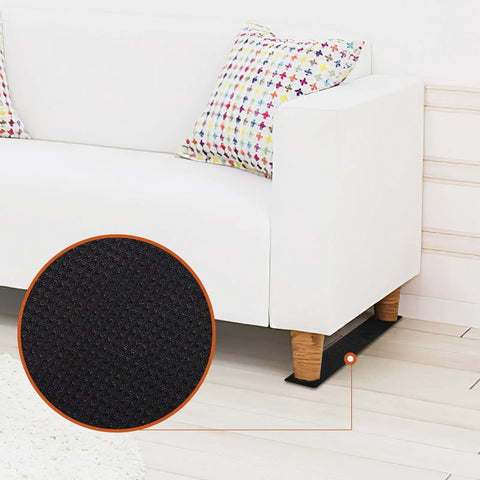 Thickened Non Slip Rubber Furniture Pads 4 Pack Self Adhesive Foot Covers For Couch And Chairs Prevent Sliding On Tile And Marble Floors