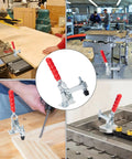 Vertical Toggle Clamp Beefy Heavy-Duty Steel Hold Down Clamp With Quick Release 440 Lbs Capacity 2 Pack Industrial Workholding Tool