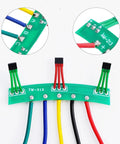 Heavy Duty Hall Sensor Board 5Cm Pcb for Electric Vehicle motor control showing green circuit board with color-coded wires.